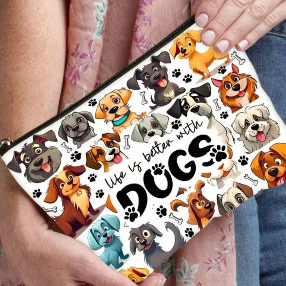 Dog-Themed‎ Multi-Color cosmetics Bag Organizer